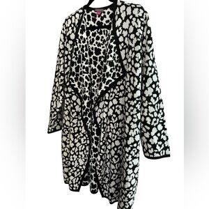 Vince Camuto open front long cardigan XL